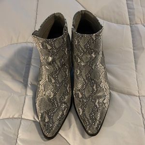 Matisse Footwear snakeskin booties